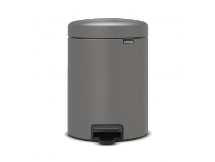 Cubo de basura con pedal NEWICON, 5 l, gris mineral, Brabantia