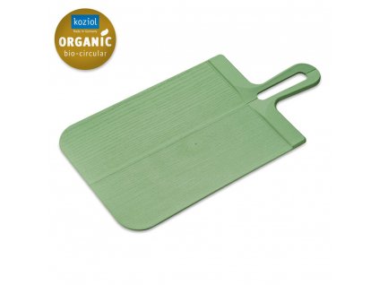 Tabla de cortar SNAP L, 46 cm, plegable, verde hoja natural, plástico, Koziol