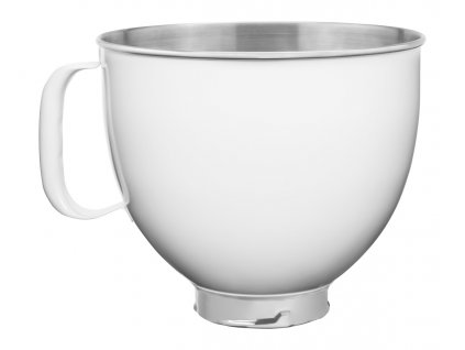 Bol de batidora de pie 5KSM5SSBWH, 4,83 l, blanco, KitchenAid