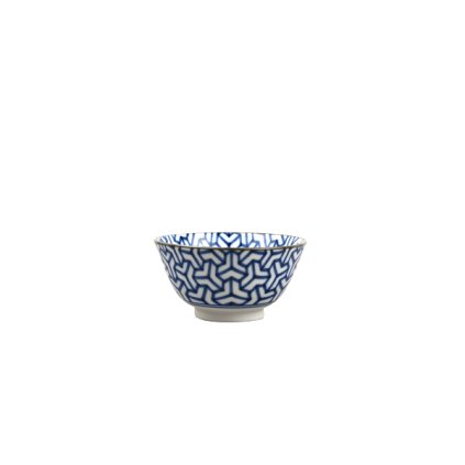 Cuenco para servir INDIGO IKAT HERRINGBONE, 13 cm, 350 ml, MIJ