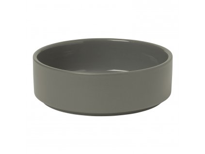 Cuenco para servir PILAR S, ⌀ 14 cm, 320 ml, gris oscuro, cerámica, Blomus