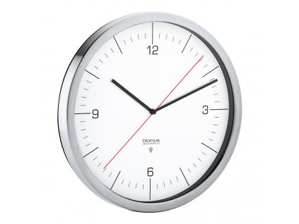 Reloj de pared radiocontrolado RONO, ⌀ 24 cm, blanco, Blomus