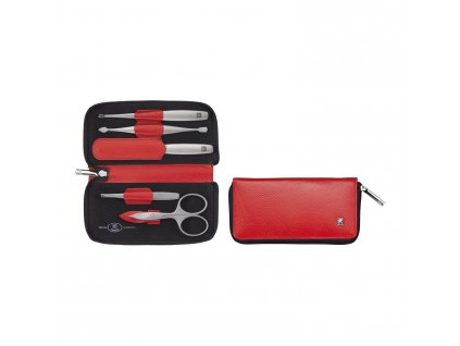 Set de manicura TWINOX DAUPHINE, 5 piezas, rojo, Zwilling