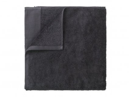 Toalla de baño RIVA, 50 x 100 cm, gris oscuro, Blomus