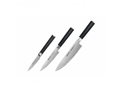 Básico juego de cuchillos para el cocinero 2 MO-V Samura 3 piezas