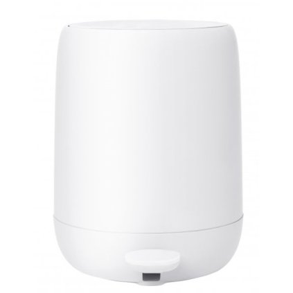 Cubo de basura con pedal SONO, 3 l, blanco, Blomus