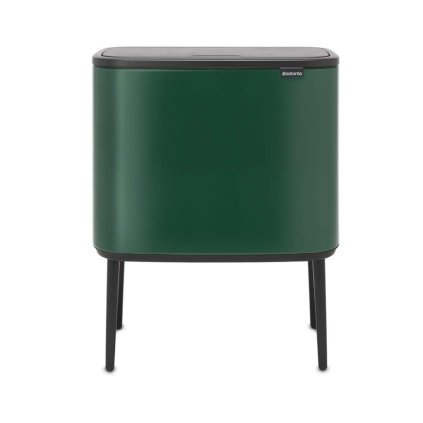 Cubo con tapa táctil BO TOUCH BIN, 3 x 11 l, verde, Brabantia