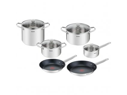 Batería de cocina COOK EAT B922SA55, 10 piezas, Tefal