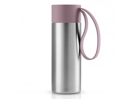 Taza de viaje TO GO, 350 ml, tapa rosa, acero inoxidable, Eva Solo