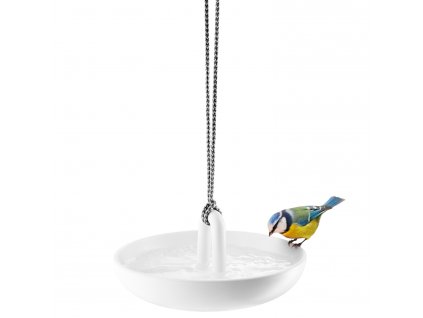 Comedero o bebedero para pájaros, 25 cm, colgante, blanco Eva Solo