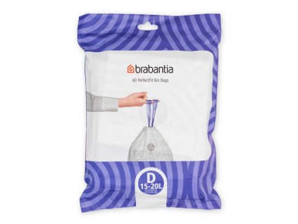 Bolsas de basura D PERFECTFIT, 15-20 l, 40 piezas, Brabantia