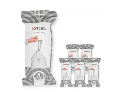 Bolsas de basura H PERFECTFIT, 50-60 l, 120 piezas, Brabantia