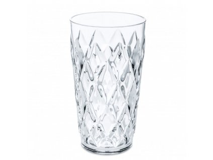 Vaso alto de plástico CRYSTAL L, 450 ml, transparente, Koziol