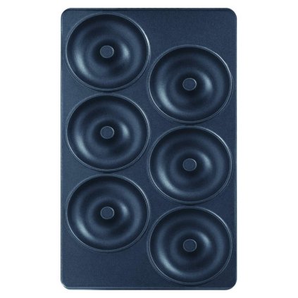 Placa para donut y gofres SNACK COLLECTION XA801112, juego de 2 piezas, Tefal