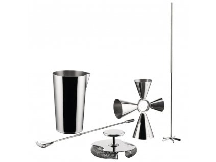 Juego de cóctel, 5 piezas, acero inoxidable, Alessi