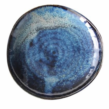 Bandeja para tapas INDIGO BLUE 16,5 cm, forma irregular, MIJ