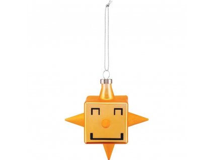 Adorno de Navidad CUBIK STAR, dorado, Alessi