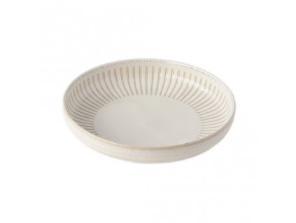 Plato hondo RIDGED ALABASTER 20,5 cm, MIJ