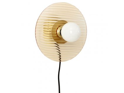 Lámpara de pared HALO, 25 cm, ámbar, Hübsch