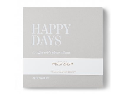 Álbum de fotos HAPPY DAYS, plata, Printworks