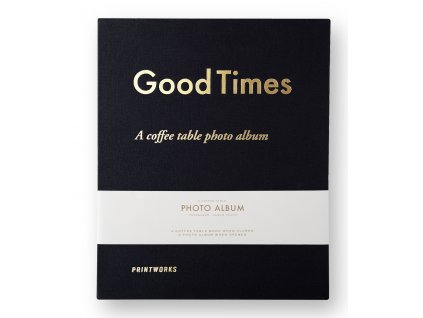 Álbum de fotos GOOD TIMES, negro, Printworks