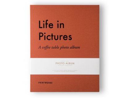 Álbum de fotos LIFE IN PICTURES, naranja, Printworks