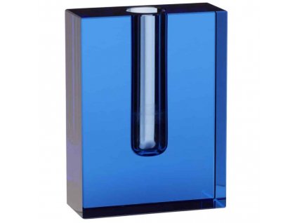 Jarrón BLOCK, 100 ml, azul, vidrio, Hübsch