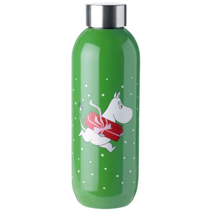 Termo TO GO CLICK MOOMIN PRESENT 750 ml, verde, Stelton