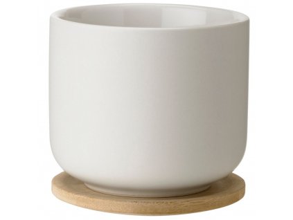 Taza con posavasos THEO 200 ml, arena, Stelton