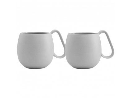 Taza mug NINA, juego de 2 piezas, 250 ml, gris, Viva Scandinavia