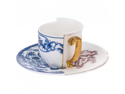 Taza de café con platillo HYBRID EUFEMIA, Seletti