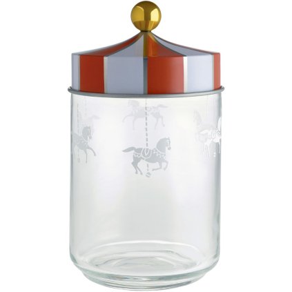 Tarro de almacenamiento de cocina CIRCUS 1 l, transparente, Alessi