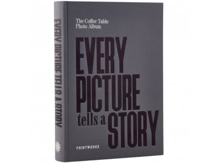 Álbum de fotos EVERY PICTURE TELLS A STORY, gris, Printworks