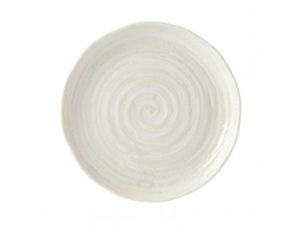 Plato para acompañamientos WHITE SPIRAL 21,5 cm, blanco, MIJ