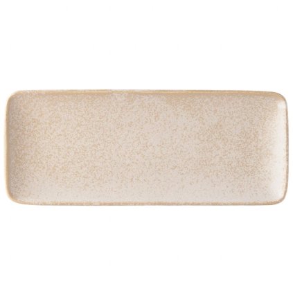 Plato de servir WHITE FADE, 29,5 x 12 cm, rectángular, negro, MIJ