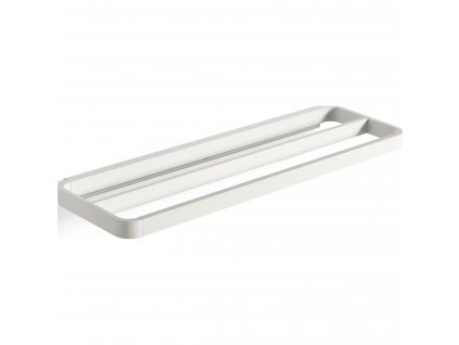 Toallero de barra RIM 44 cm, doble, blanco, aluminio, Zone Denmark