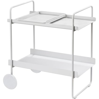 Mesa carrito A-COCKTAIL 66 cm, gris, metal, Zone Denmark