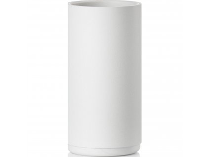 Vaso portacepillos RIM 14 cm, blanco, aluminio, Zone Denmark