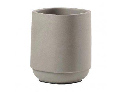 Vaso portacepillos TIME 10 cm, gris oscuro, hormigón, Zone Denmark