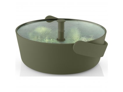 Vaporera para microondas GREEN TOOL, 2 l, verde, vidrio/plástico, Eva Solo