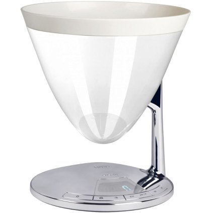 Balanza de cocina UMA blanca, acero inoxidable, Bugatti