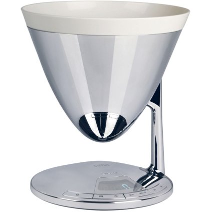 Balanza de cocina UMA plata, acero inoxidable, Bugatti