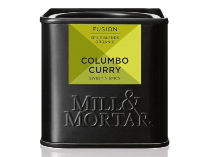 Mezclas de especias ecológicas COLOMBO CURRY 50 g, Mill & Mortar