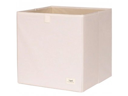 Caja para juguetes RECYCLED 33 cm, crema, 3 Sprouts