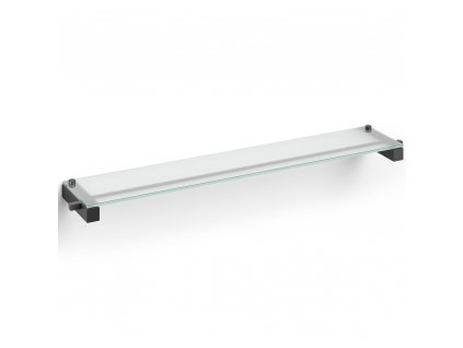 Estante de baño CARVO 66 cm, negro, acero inoxidable/cristal, Zack