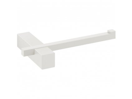 Soporte de papel higiénico CARVO 16 cm, blanco, acero inoxidable, Zack