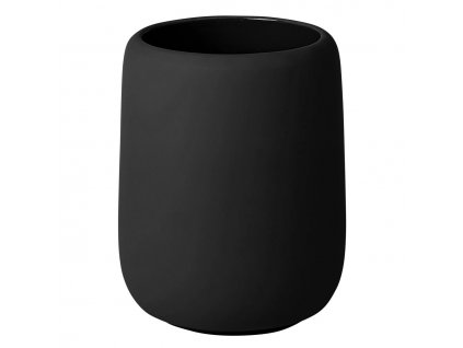 Vaso portacepillos SONO, negro, Blomus