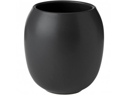 Vaso portacepillos FJORD 10 cm, negro, gres, Stelton