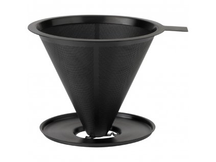 Gotero de infusión lenta con filtro NOHR, negro, acero inoxidable, Stelton