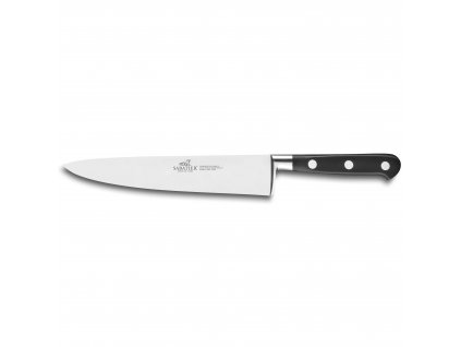 Cuchillo de chef IDÉAL, 20 cm, remaches de acero inoxidable, negro, Lion Sabatier